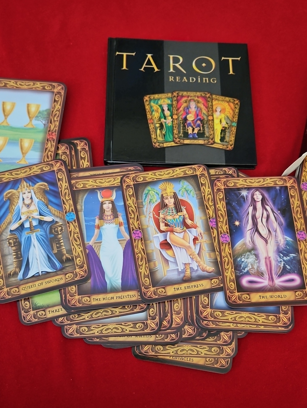 Tarot Card Deck with Guidebook - Black & Gold Box